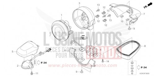 TAILLIGHT/LICENSE LIGHT ST125AP de 2023